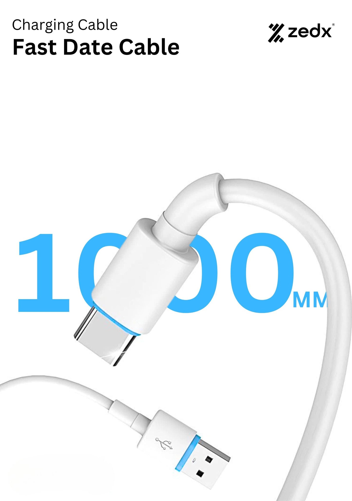 Fast Data Cable 1000mm 3.0A Output Type A – Lightning