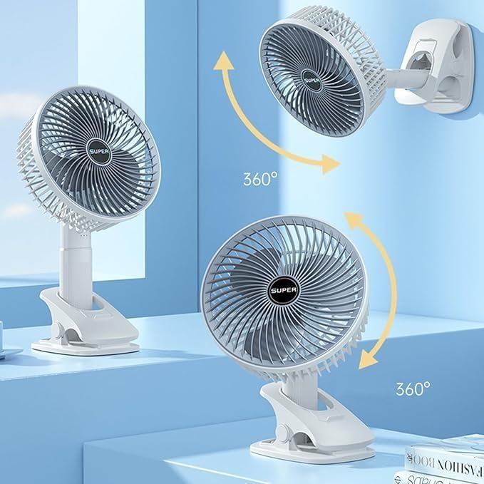 Portable Rechargeable Desktop Fan