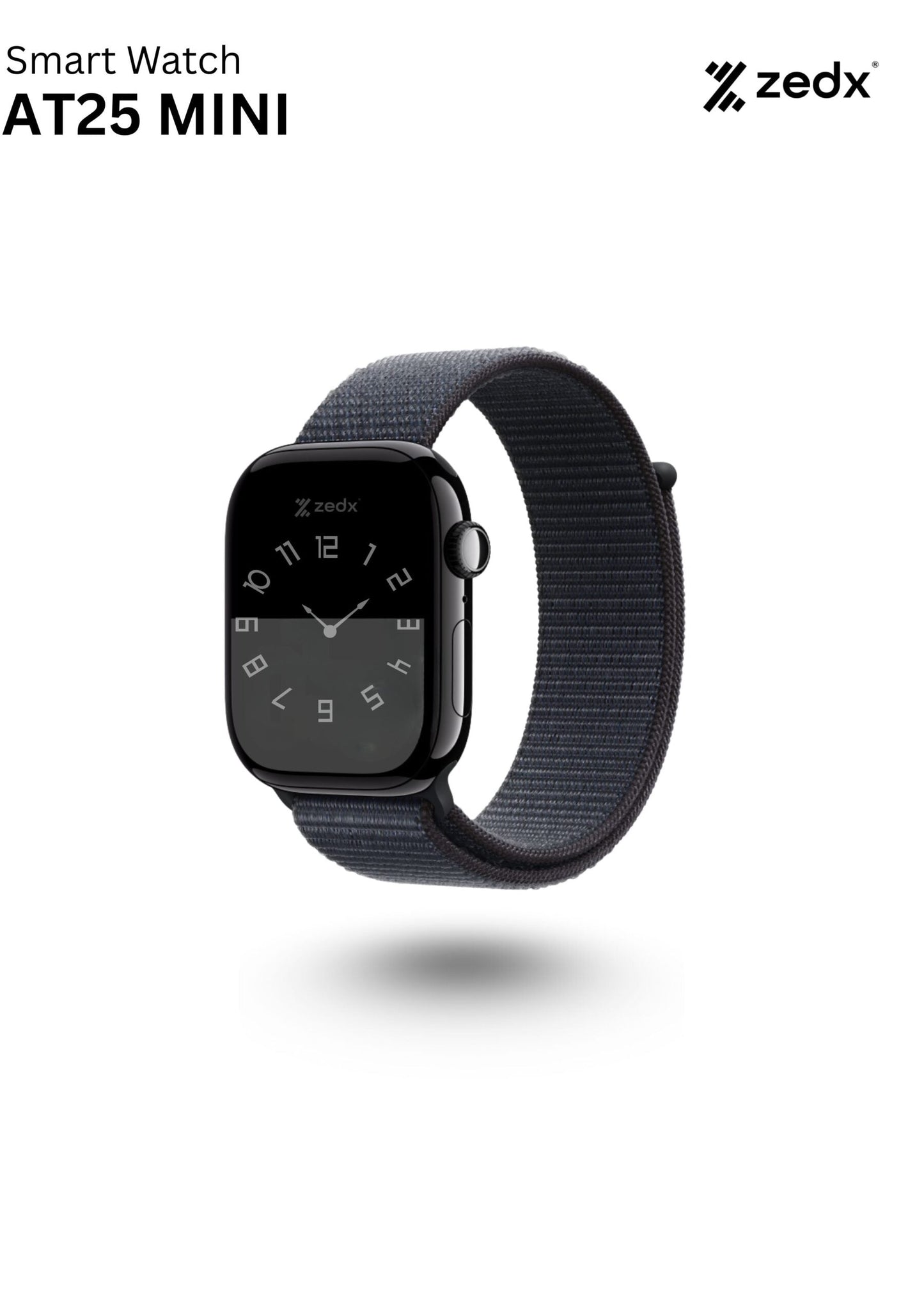 ZEDX SMART WATCH AT 25 MINI Black – 41mm