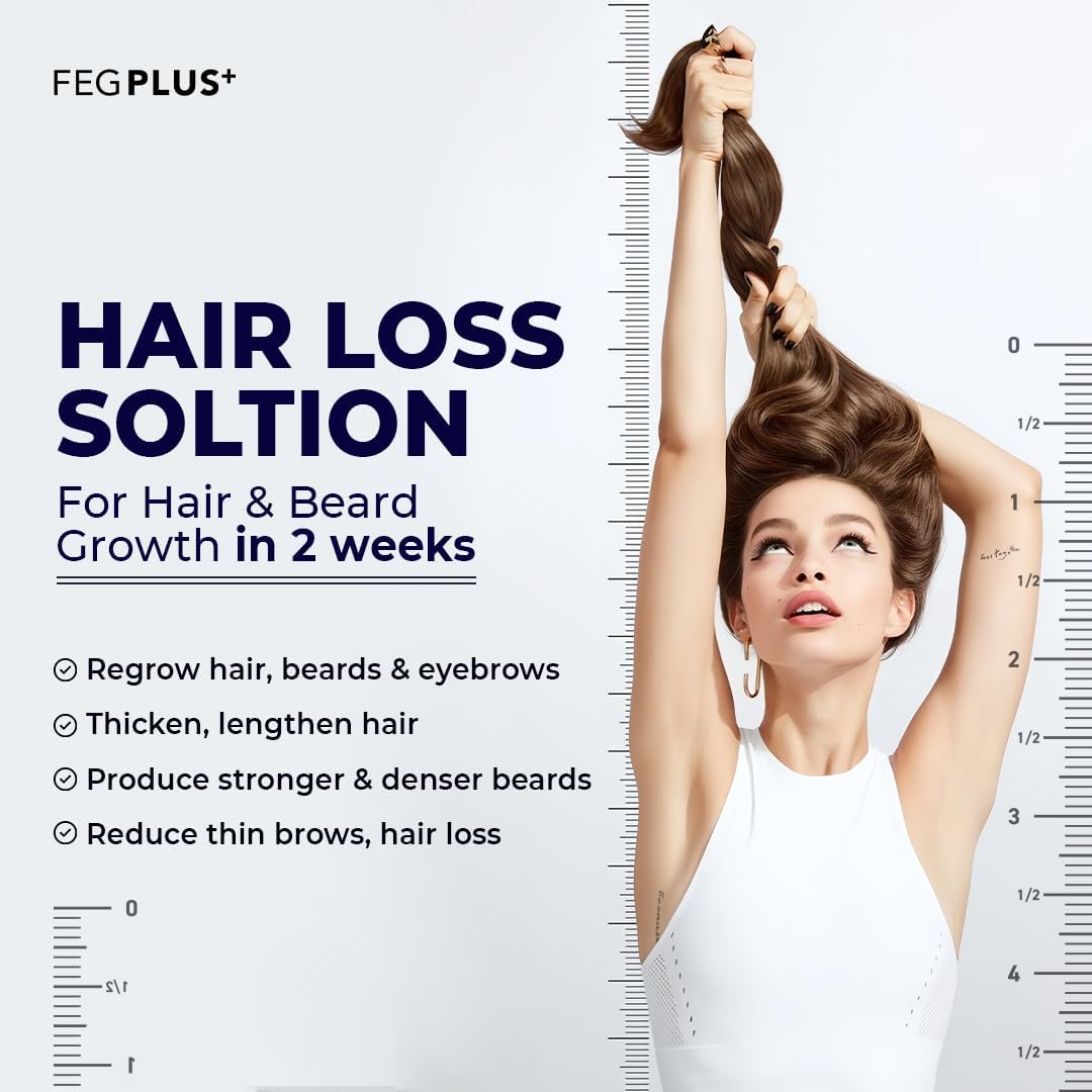 FEG PLUS Minoxidil Hair & Beard Growth Serum: