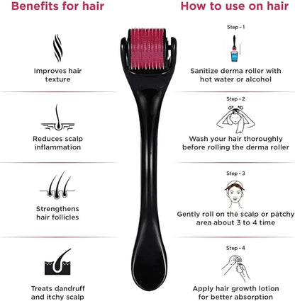 Derma Roller : Skin Rejuvenation, Hair Growth, and Cellulite Reduction: