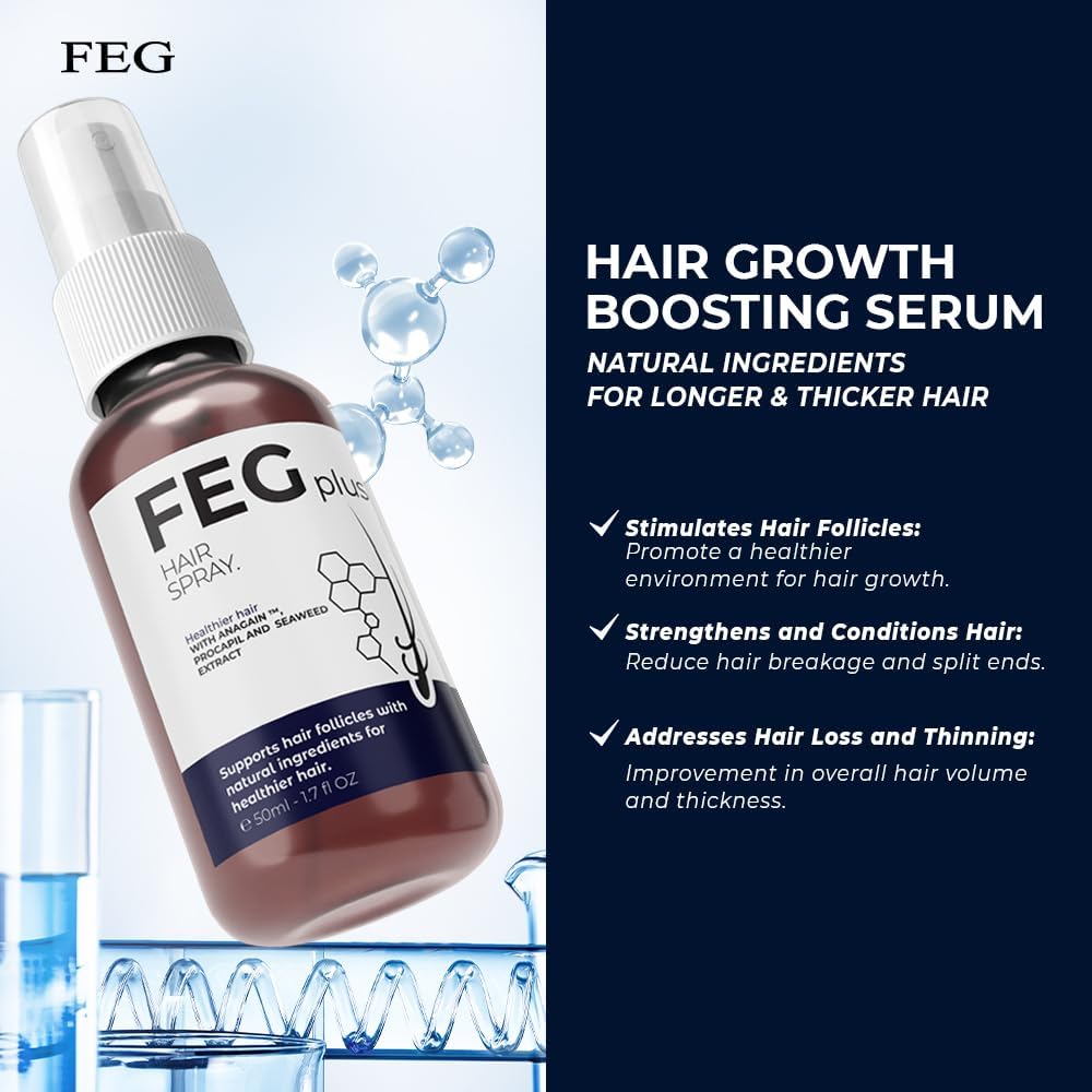 FEG PLUS Minoxidil Hair & Beard Growth Serum: