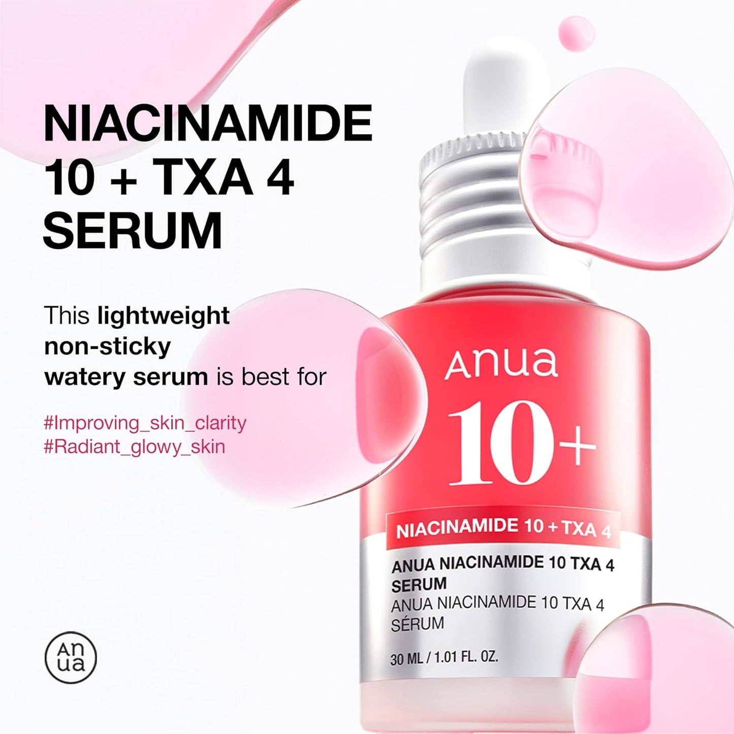 ANUA Niacinamide 10 + TXA 4 Serum:
