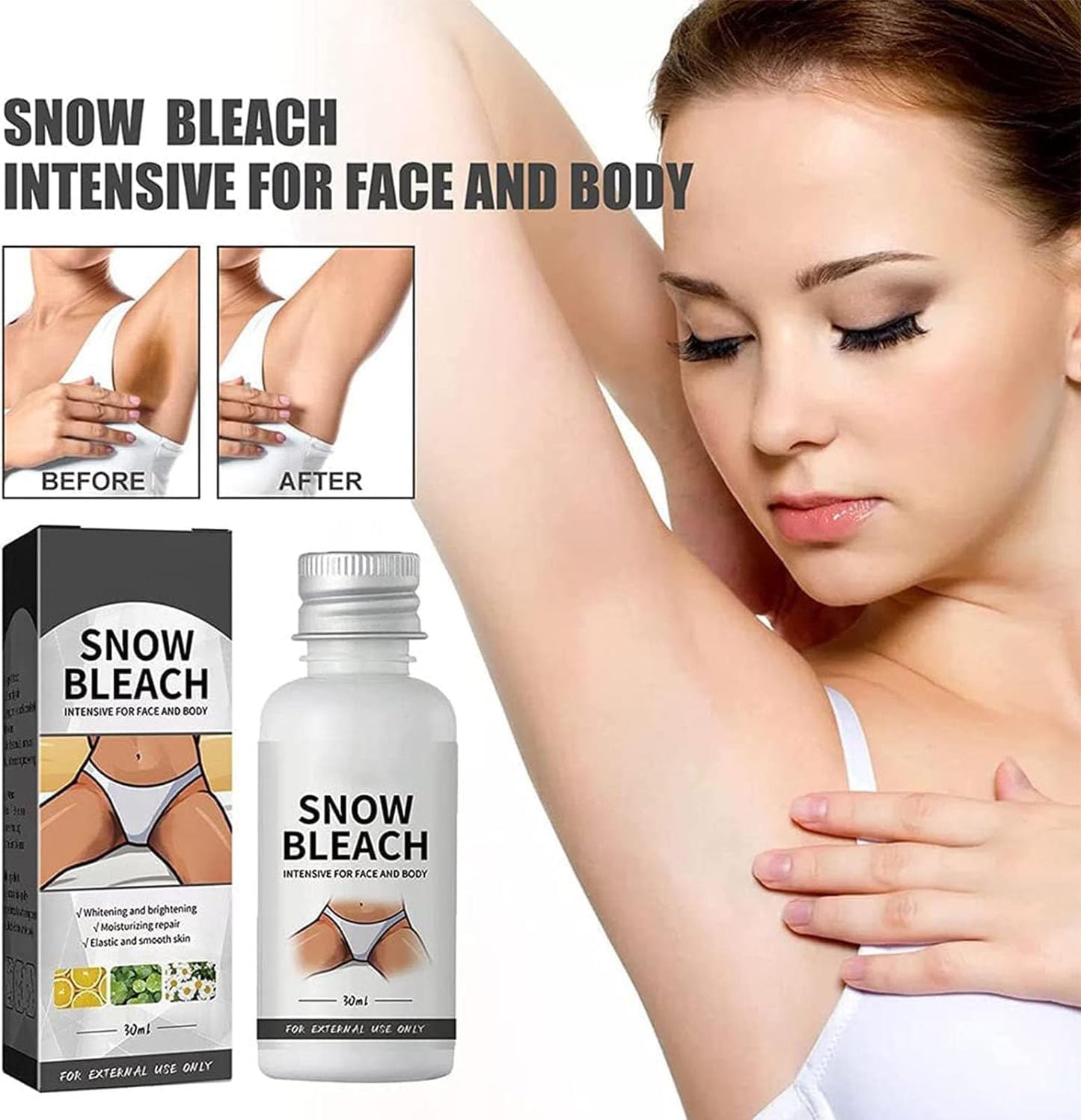 Snow Bleach Cream for Private Part Whitening: