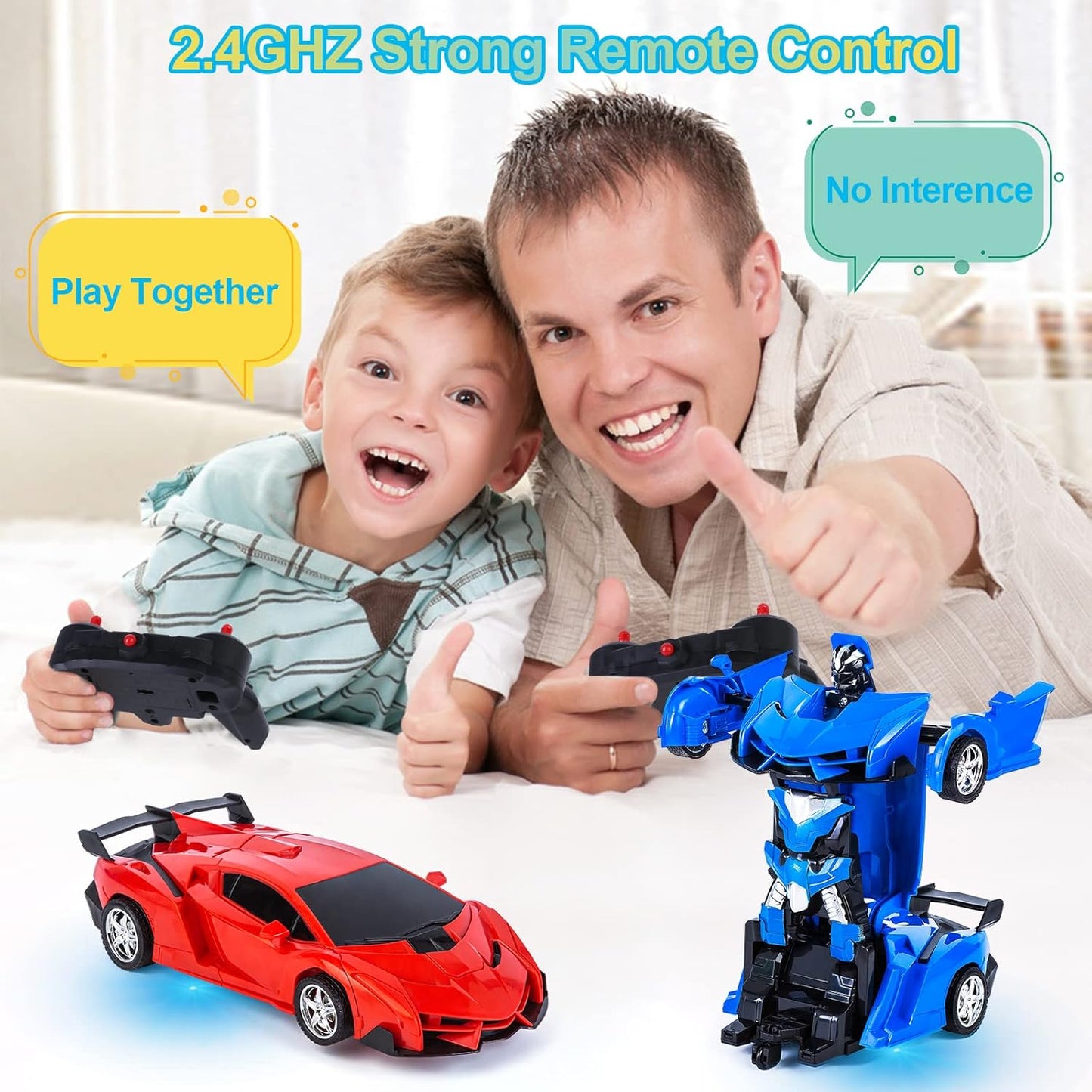 RC Robot Car 2-in-1 Transformer Toy: