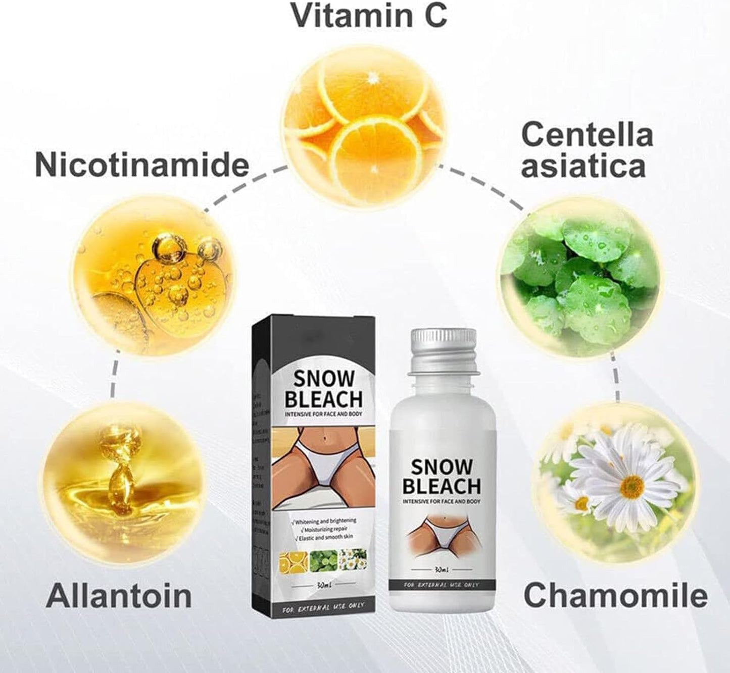 Snow Bleach Cream for Private Part Whitening: