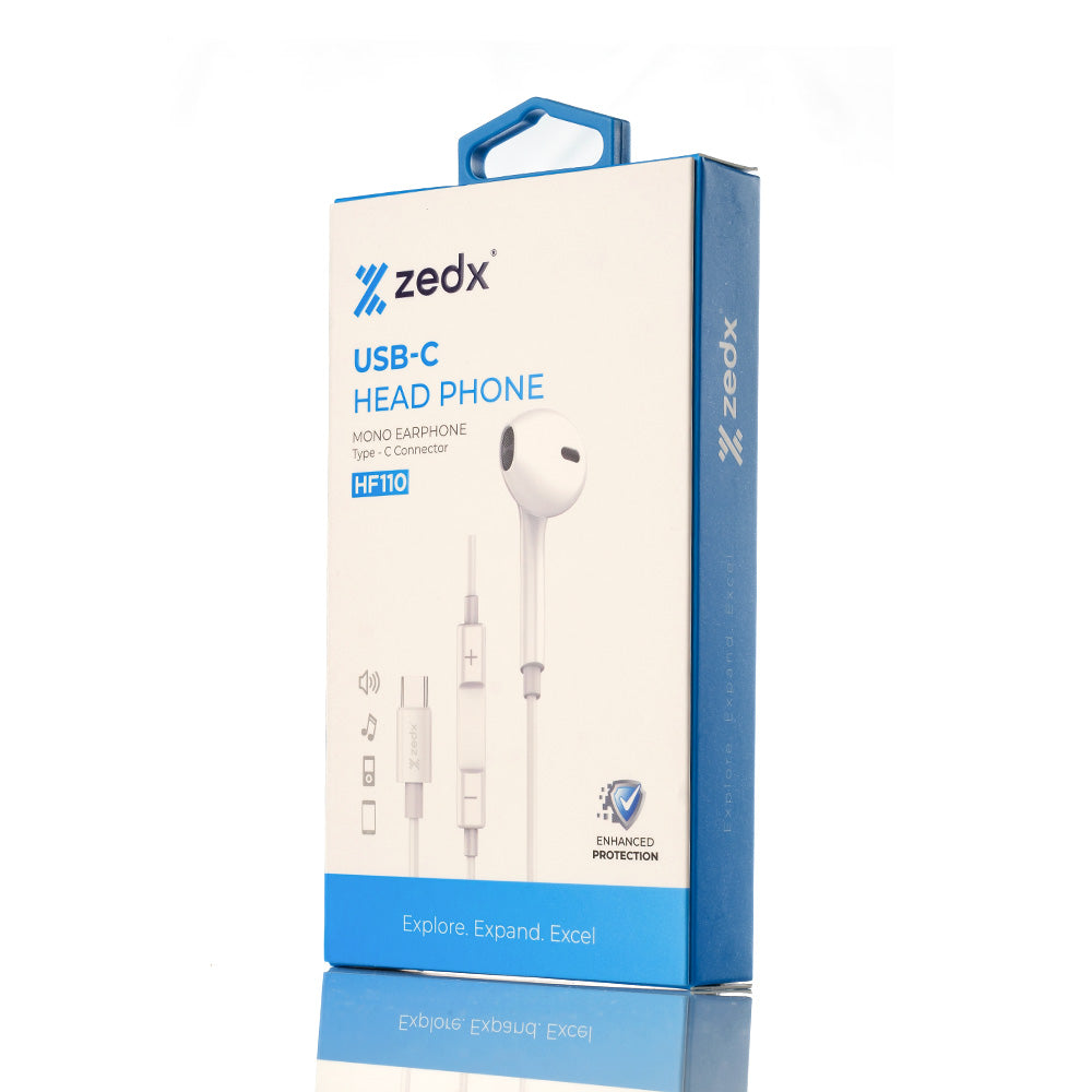 ZEDX WIRED MONO SINGLE USB-C CONNECTOR