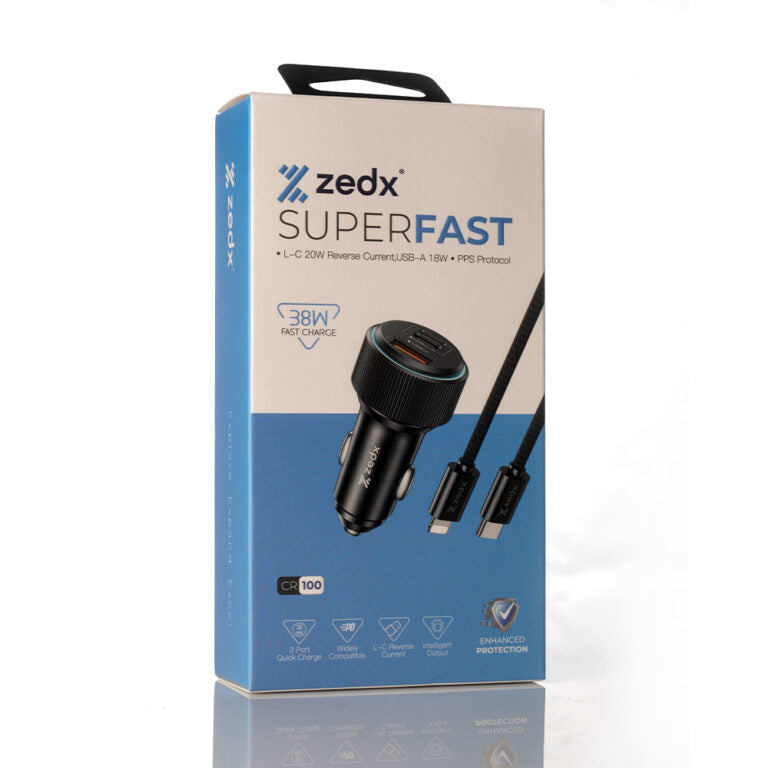 ZEDX CAR CHARGER CR100