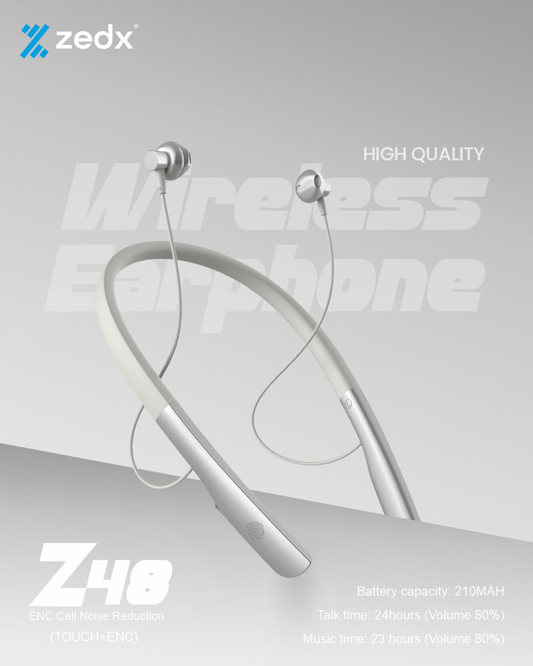 ZEDX ZEEBAND Wireless Earphones –