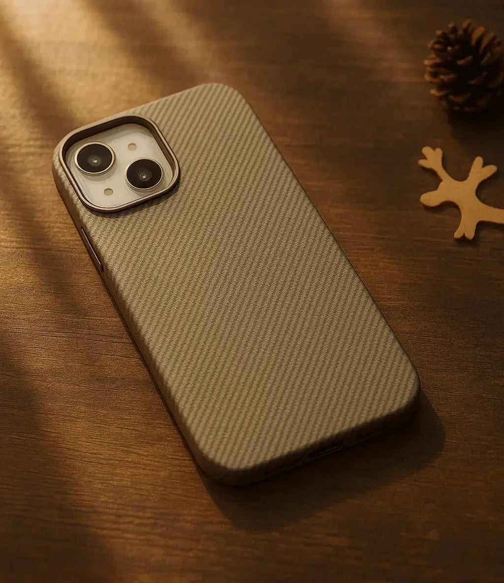 Carbon Weave & Houndstooth Pattern iPhone Case