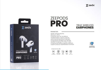 ZEDX ZeePods ULTRA- True Wireless Stereo)