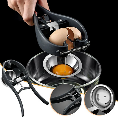 Stainless Steel Egg Opener Scissors – Manual Egg Cracker, Topper & Separator Kitchen Tool