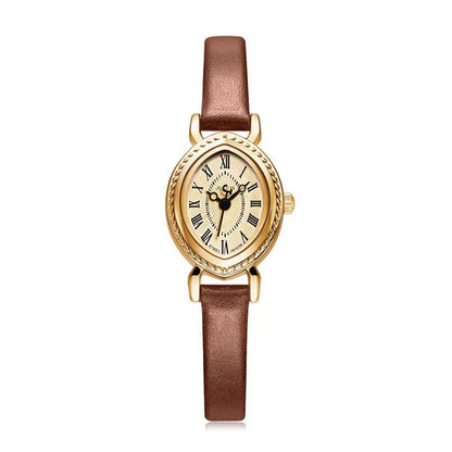 Oval Belt Quartz Waterproof Fashion Watch ( UAE Delivery Time: 1-3 Days )